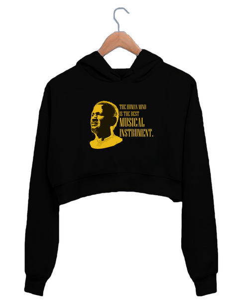 Quirkipedia The human mind is the best musical instrument Tamil Tamil, Pop Culture Womens Crop Hoodies